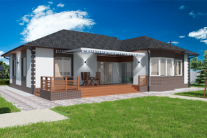 Проект частного одноэтажного дома