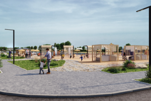 Визуализация благоустройства озера