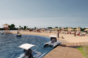 Визуализация благоустройства озера