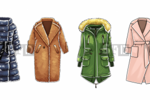 Скетчи одежды