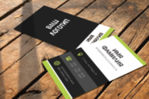 Вертикальная визитка