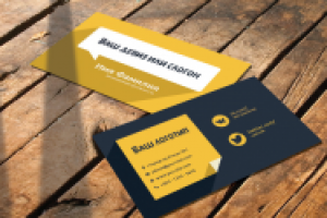 Горизонтальная визитка