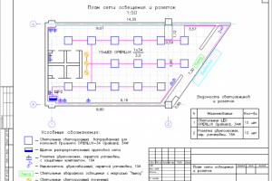 Светильники и розетки для "Русский балет" г. Оренбург