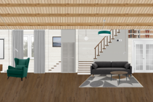 коллаж гостиной в загородном доме