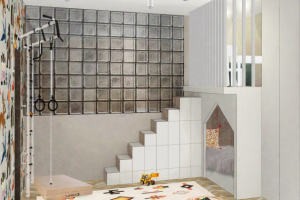 дизайн интерьера детской, квартира на Дмитровском шоссе