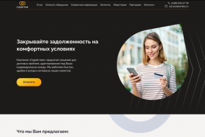 Сайт юридической компании «Содействие» — информация о задолженностях и инвестиционных возможностях