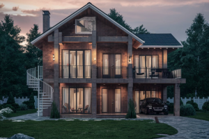 Представить изображение жилого дома