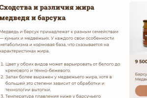 Какой жир лучше – барсучий или медвежий?