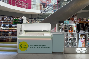 визуализация торгового островка для фирмы panicheese