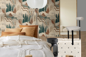 Мебельный коллаж "Мягкая спальня"