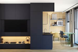 Гостиная. ЖК Кинетик.