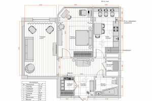 Планировка 2х к. кв.