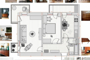 Планировочное решение двухкомнатной квартиры