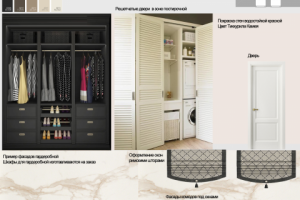 Коллаж гардеробной