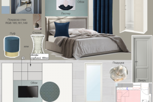 Коллаж спальни