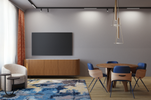 Гостиная. Ракурс на тв.