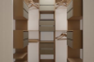 Гардероб 1000x15000x2500мм