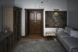 Визуализация. Кв 90Р. Гостиная.