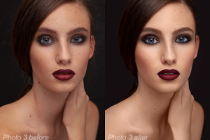 Бьюти ретушь портрета