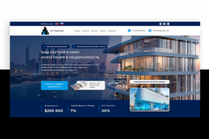 Сайт для компании недвижимости в Дубаи