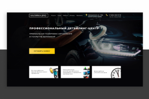 Лендинг для детейлинг-центра в Адлере