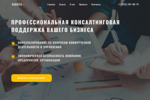 Сайт под ключ по услугам консалтинга