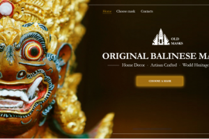Лэндинг по продаже балийских масок