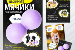 Кейс " Двойные мячики для животных"