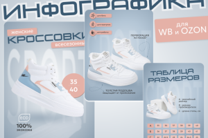 Инфографика кроссовок