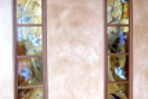 витраж в интерьере