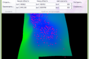 Визуализатор геологических карт + крайгинг интерполяция