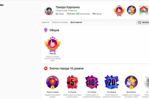 Мои достижения: отзывы, вопросы, комментарии