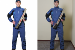 Отделение человека от фона + ретушь