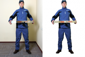 Отделение человека от фона + ретушь