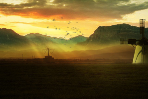 Обработка пейзажа (видео его создания по ссылке)