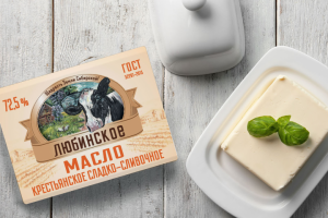Упаковка для сливочного масла Любинское