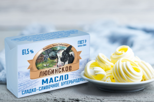 Упаковка для сливочного масла Любинское