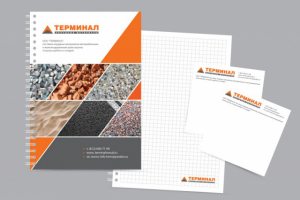 Блокноты и кубарики для компании Терминал