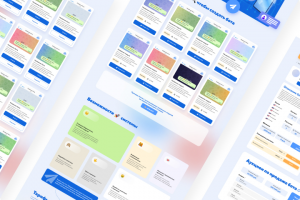 Дизайн SAAS сервиса, магазин телеграм-ботов