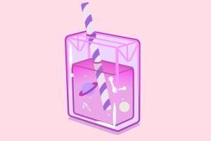 3д модель коробочки сока