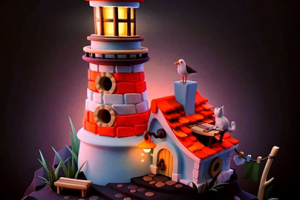 3д рендер для 2д иллюстрации