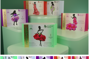 Дизайн этикетки женских прокладок