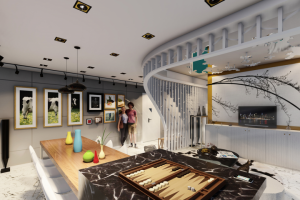 Дизайн проект гостиной