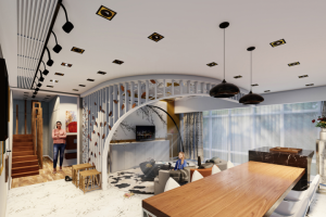 Дизайн проект гостиной