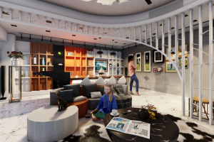 Дизайн проект гостиной