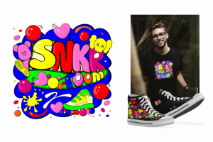 Векторная графика SNKR ROOM для конкурса