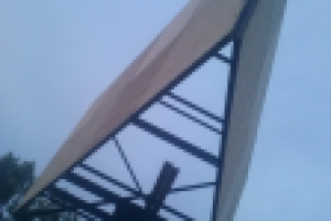 Реализация проекта рекламной конструкции на строительной площадк