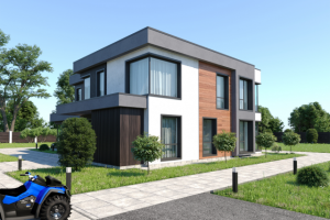 Дизайн и визуализация экстерьера частного дома