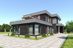 Дизайн и визуализация экстерьера частного дома