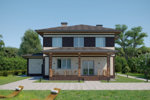 Визуализация отделки частного дома